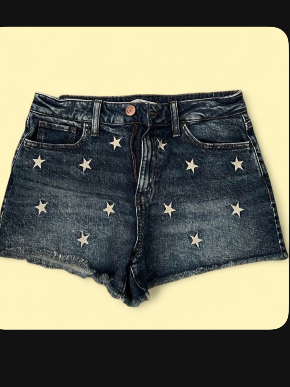 SO Dark Blue Denim Star-Accent Shorts